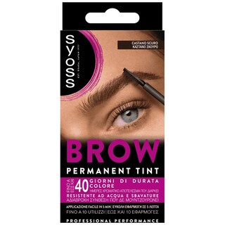 SYOSS | Βαφή Φρυδιών Brow Tint Καστανό Σκούρο 1 Τεμάχιο
