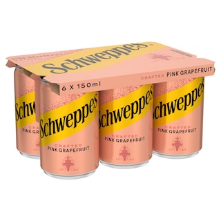SCHWEPPES | Αναψυκτικό Pink Grapefruit Κουτί 6x150ml