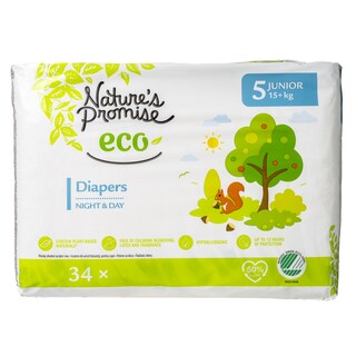 NATURE'S PROMISE | Πάνες Μωρού Eco Junior No5 34 Τεμάχια