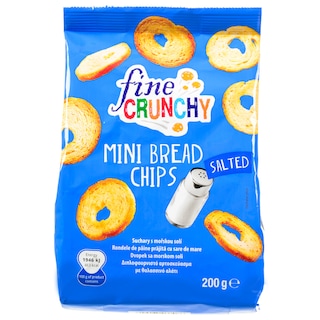 FINE CRUNCHY | Mini Bread Chips Αλάτι 200g