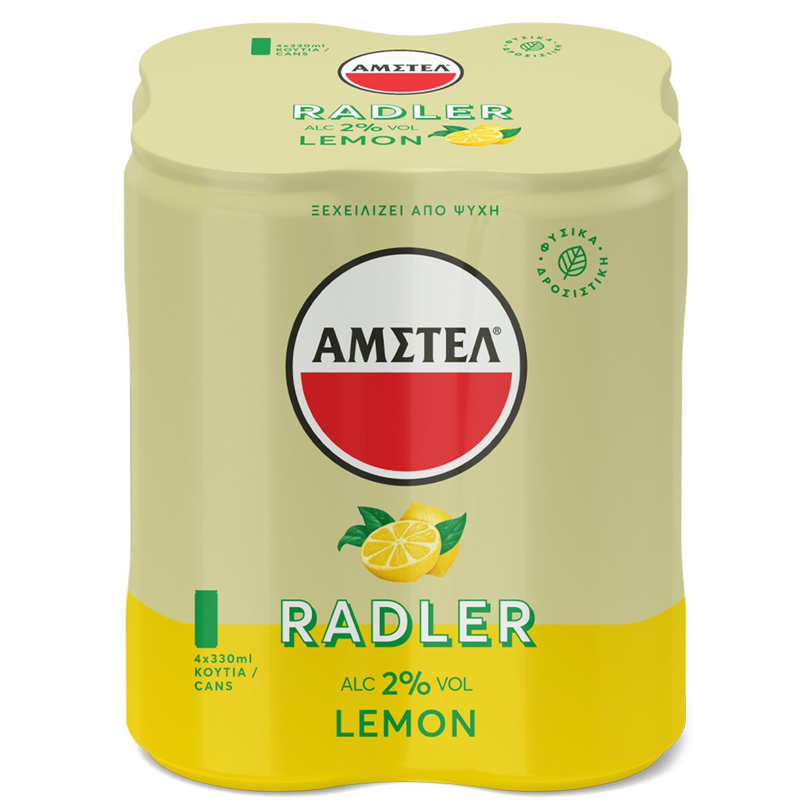 AMSTEL Μπύρα Radler Λεμόνι Κουτί 4x330ml