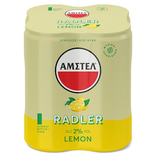 AMSTEL | RADLER | Μπύρα Radler Λεμόνι Κουτί 4x330ml