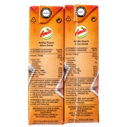 AMITA | JUICE DRINKS PEACH 1 LT 4Χ250ML (3+1 FREE)
