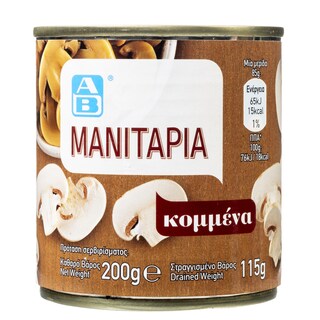 ΑΒ | Μανιτάρια Κομμένα 115g