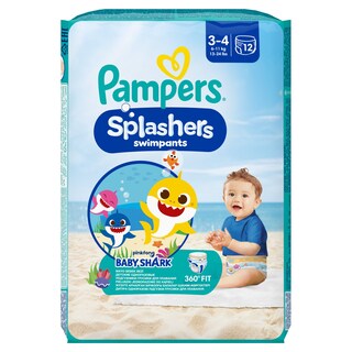 PAMPERS | Πάνες βρακάκι Μαγιό Μωρού Splashers Νο3-4 6-11kg 12 Τεμάχια