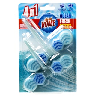 CLEAN HOME | WC Block 4σε1 Φρεσκάδα Ωκεανού 2x48g