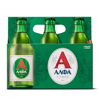 ΑΛΦΑ | Μπύρα Lager Retro Φιάλη 6x330ml