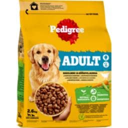 PEDIGREE | Σκυλοτροφή Adult Πουλερικά και Λαχανικά 2.6kg