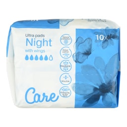 CARE | Σερβιέτες Ultra Night 10 Τεμάχια