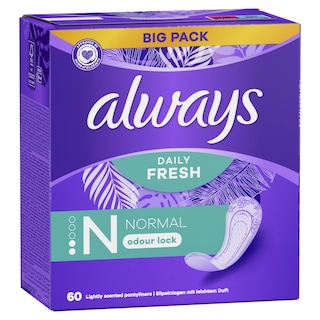ALWAYS | Σερβιετάκια Daily Fresh Normal 60 Τεμάχια