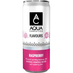 AQUA CARPATICA | Νερό Ανθρακούχο Raspberry Κουτί 330ml