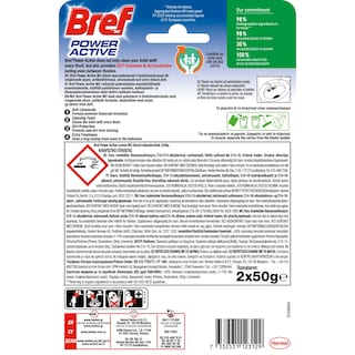 BREF | Μπλοκ Τουαλέτας WC Power Active Lemon 2x50g