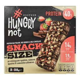 HUNGRYNOT | Μπάρες Πρωτείνης Κόκκινα Φρούτα Σοκολάτα 3x35g