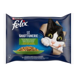 FELIX | Γατοτροφή AGAIL Ποικιλία Λαχανικών με Κρέας 4x85g