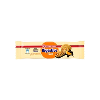 ΠΑΠΑΔΟΠΟΥΛΟΥ | Μπάρες Δημητριακών Digestive Μαύρη Σοκολάτα Πορτοκάλι 5x28g