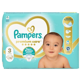 PAMPERS | Πάνες Μωρού Premium Care Νο3 78 Τεμάχια
