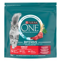 PURINA ONE | Γατοτροφή Sterilcat Βοδινό & Σιτάρι 1.5kg