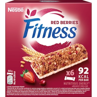 FITNESS | Cereal Bars Red Berries 6x23.5g