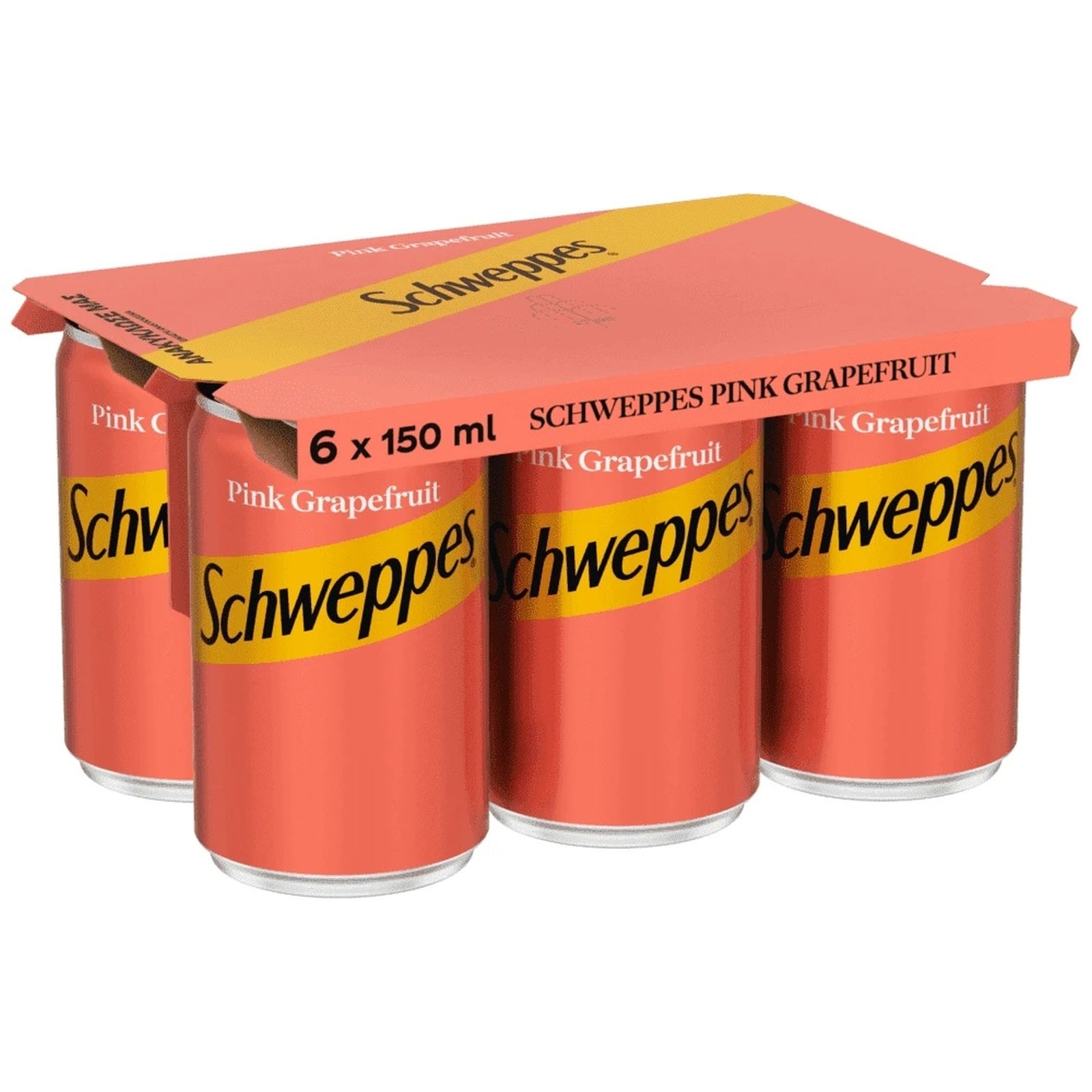 SCHWEPPES Αναψυκτικό Pink Grapefruit Κουτί 6x150ml