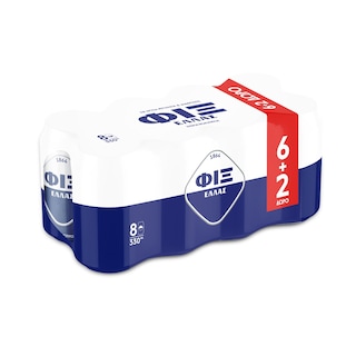 FIX | Μπύρα Lager Κουτί 330ml 6+2 Δώρο
