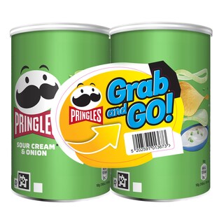 PRINGLES | Τσιπς Sour Cream & Onion 2x70g