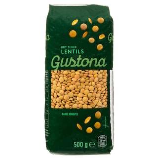 GUSTONA | Φακές Χονδρές Εισαγωγής 500g