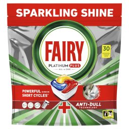 FAIRY | Κάψουλες Πλυντηρίου Πιάτων Platinum Plus Anti-Dull Lemon 30 Τεμάχια
