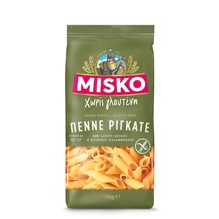 MISKO | Μακαρόνια Πέννε Ριγκάτε Χωρίς Γλουτένη 400g