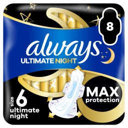 ALWAYS | Σερβιέτες Ultimate Maxi Night 8 Τεμάχια