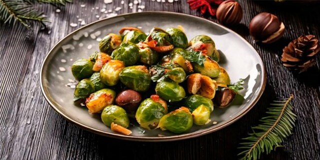 Λαχανάκια Βρυξελλών με κάστανα