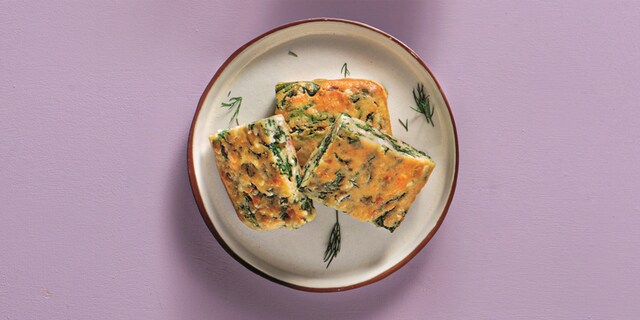 Μίνι σφουγγάτο με σπανάκι και φέτα